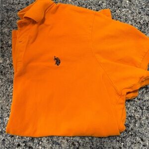 U.S. Polo Assn. Orange Short Sleeve Polo Shirt